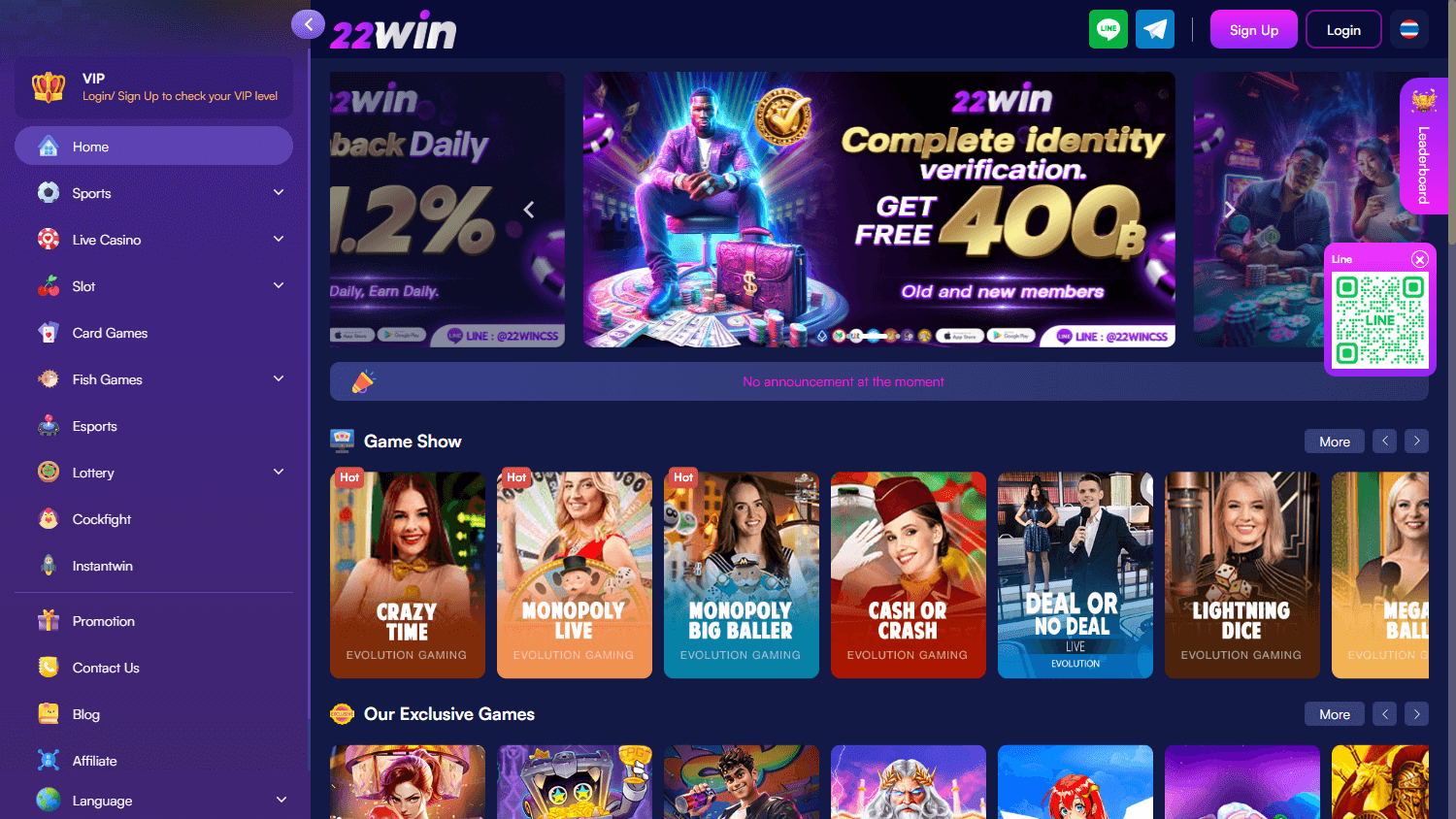 22Win Casino