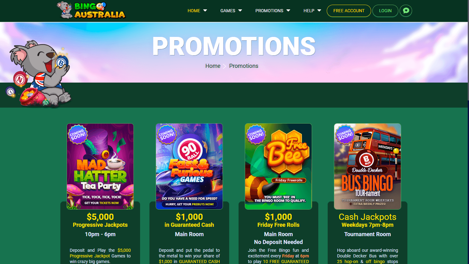 Bingo Australia Casino