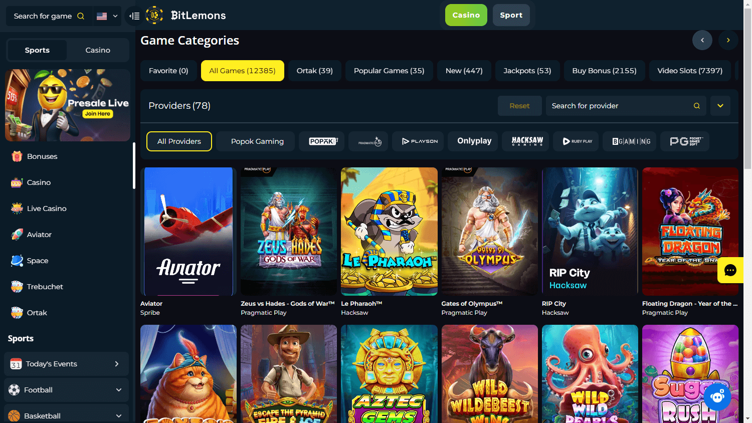 BitLemons Casino