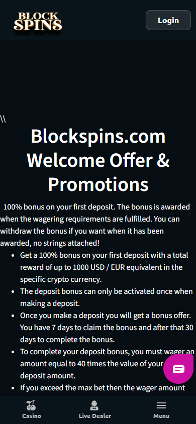 Blockspins Casino