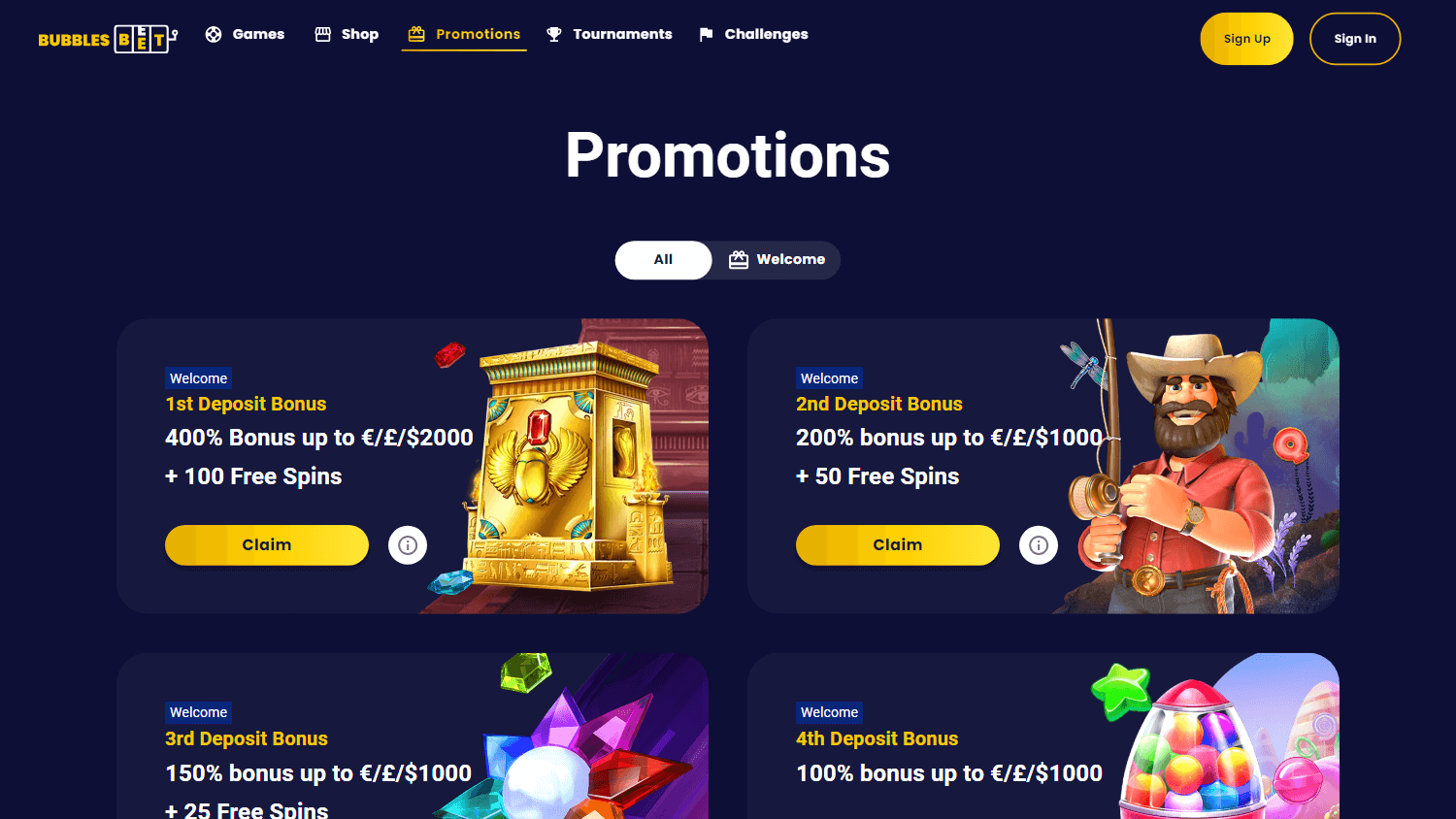 Bubbles Bet Casino