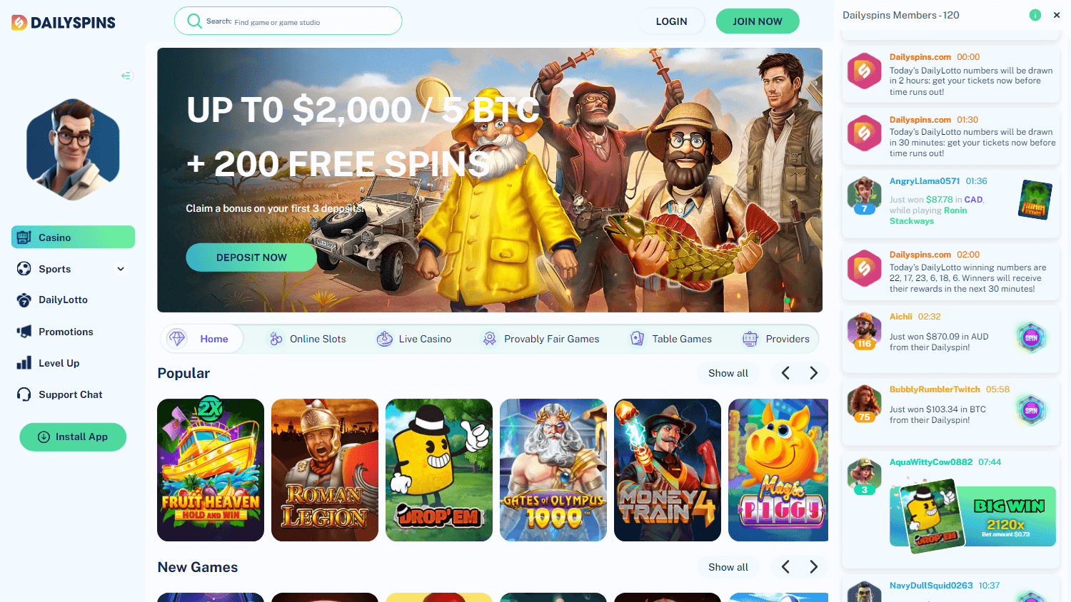 Dailyspins Casino
