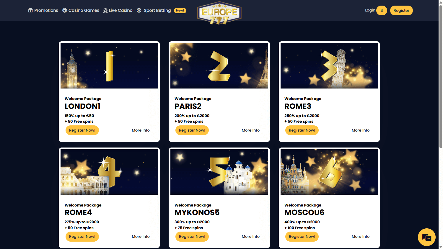 Europe777 Casino