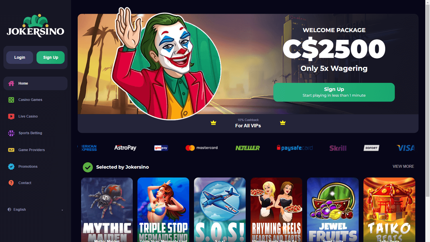 Jokersino Casino