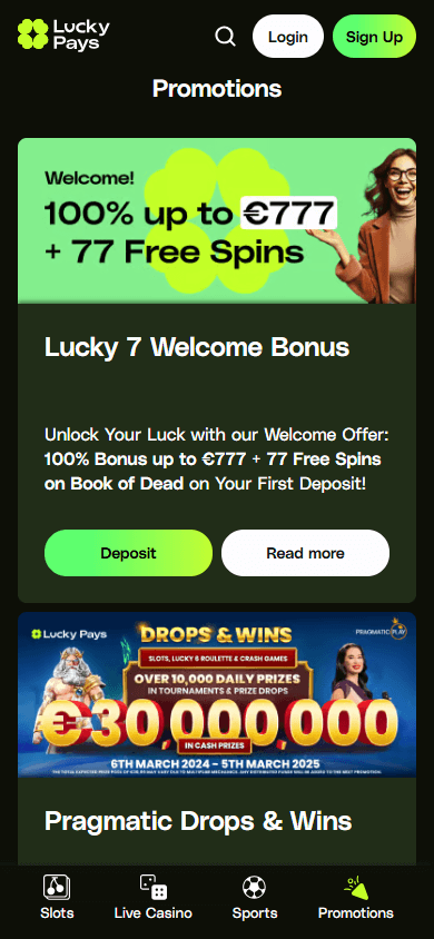 Lucky Pays Casino