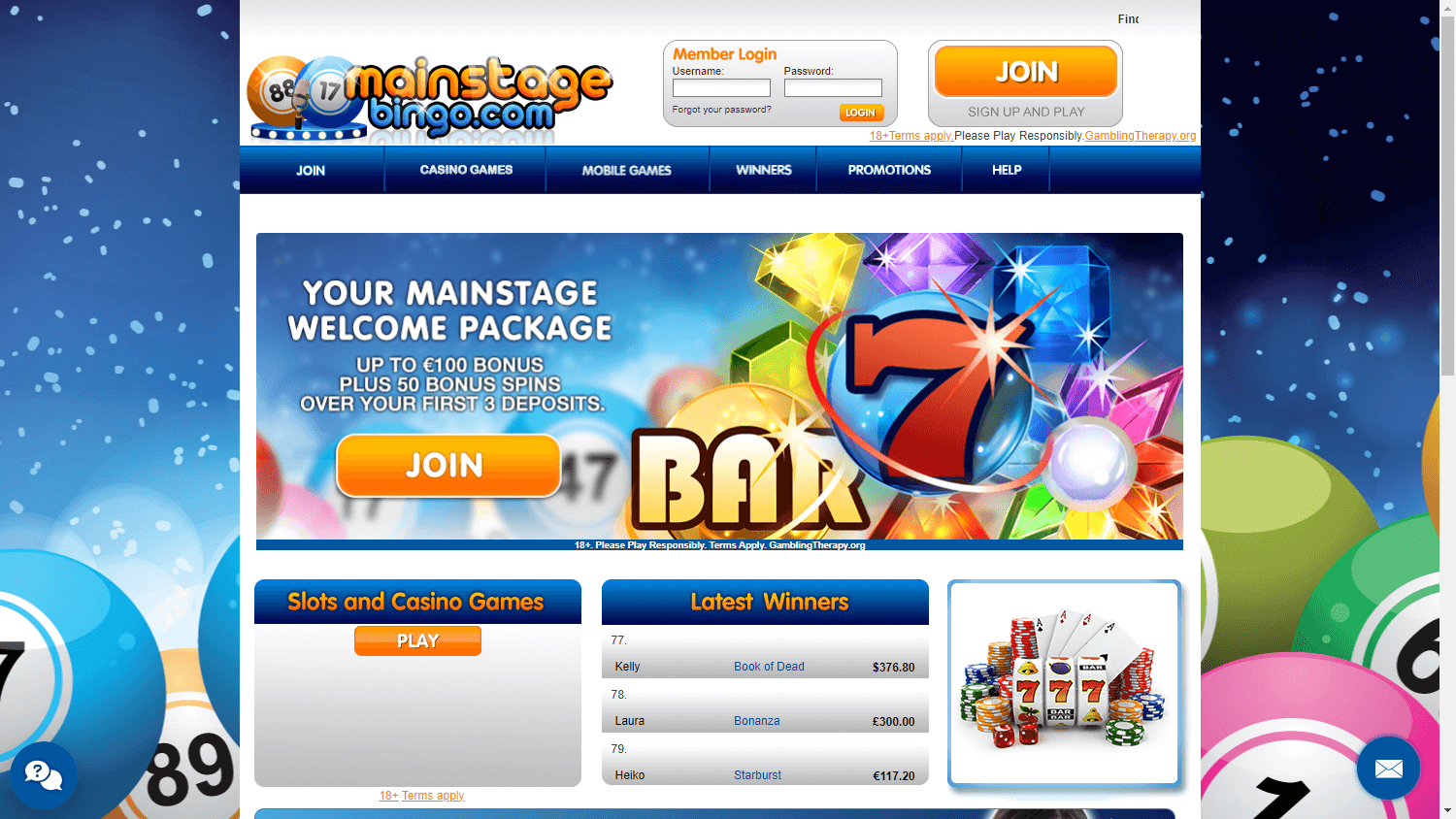 Mainstage Bingo Casino