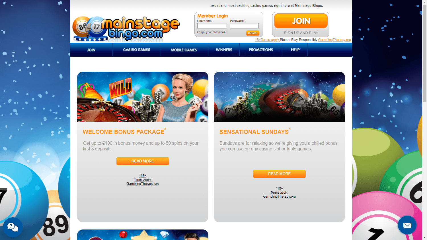 Mainstage Bingo Casino