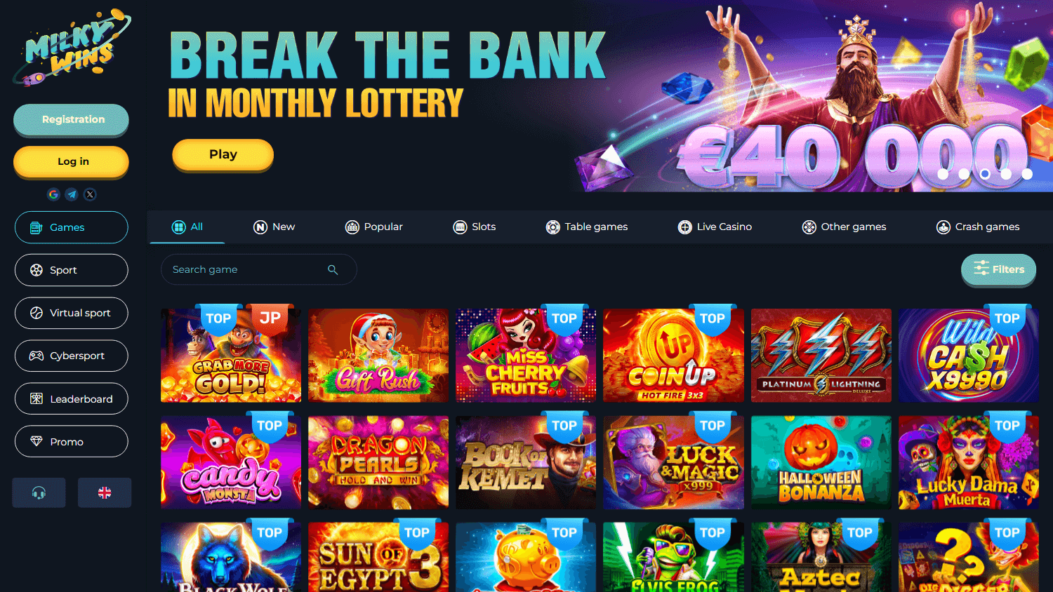 Milky Wins Casino