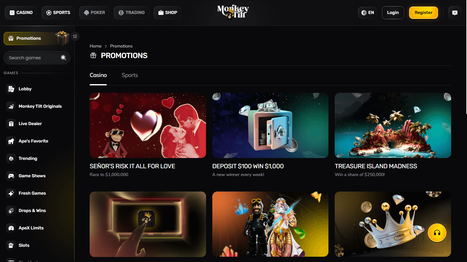 MonkeyTilt Casino