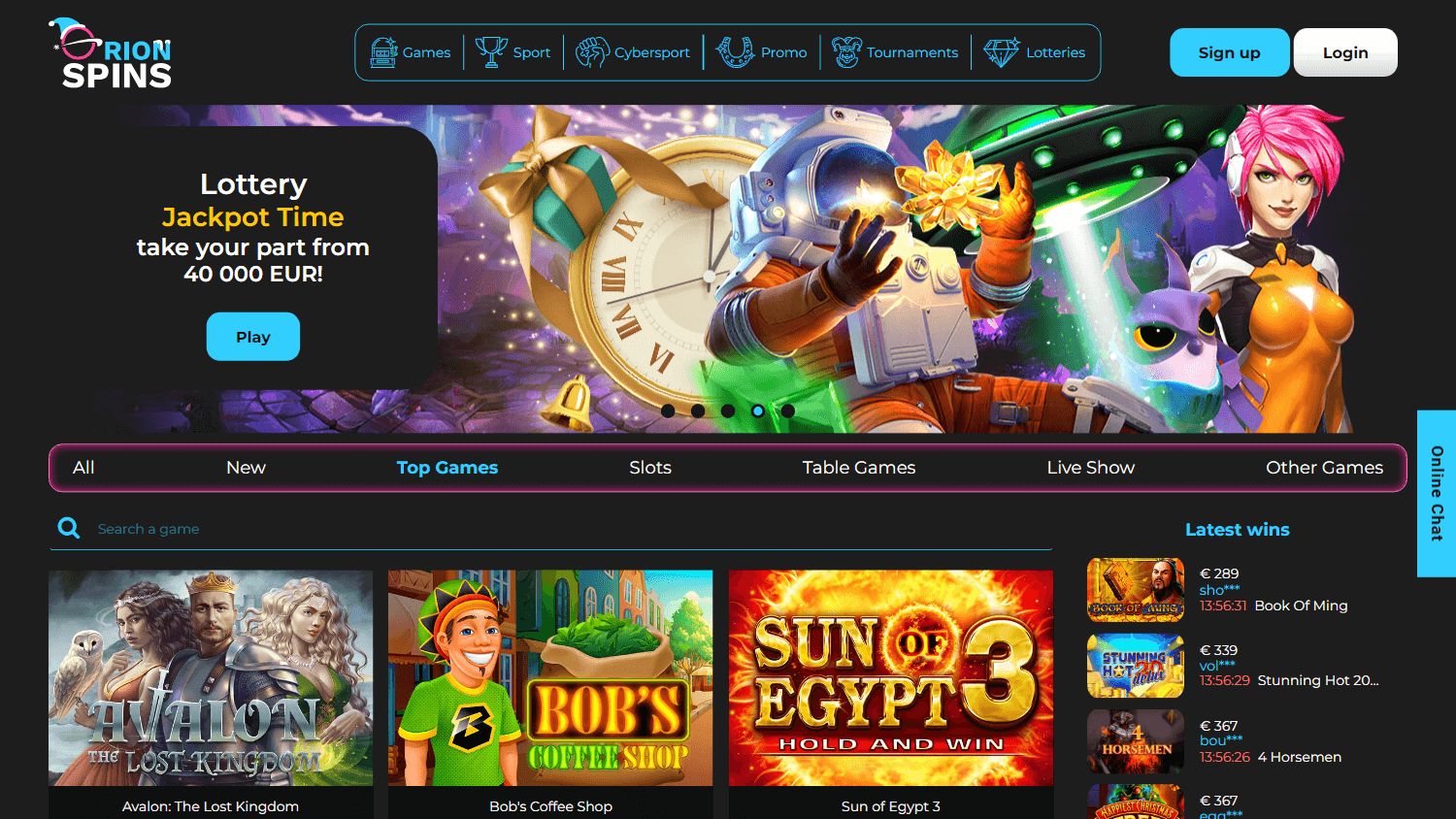 Orion Spins Casino