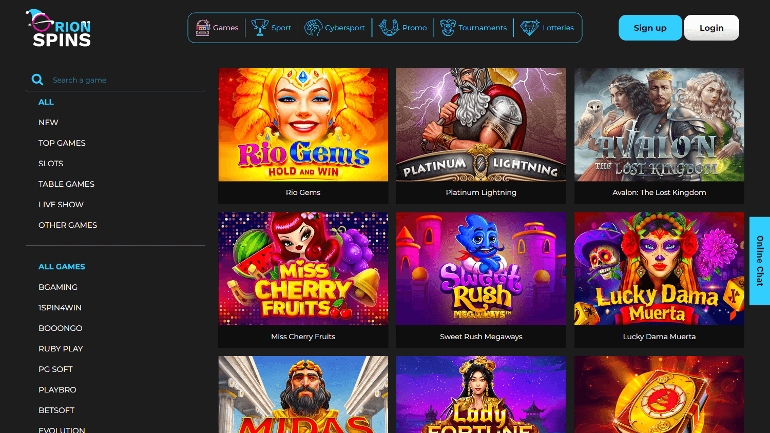 Orion Spins Casino