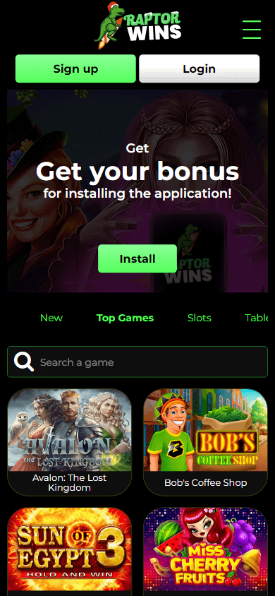 Raptor Wins Casino