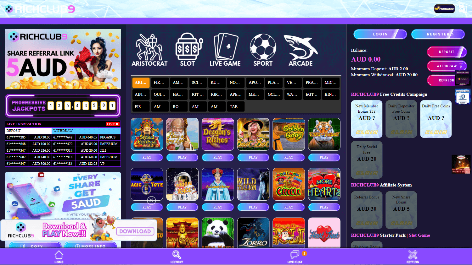 RichClub9 Casino