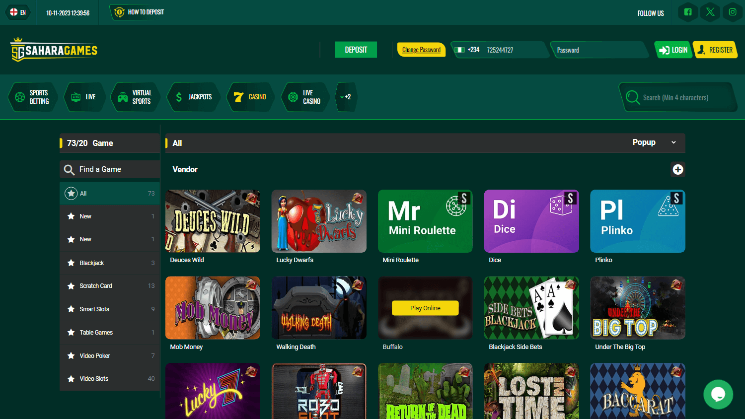 Sahara Games Casino