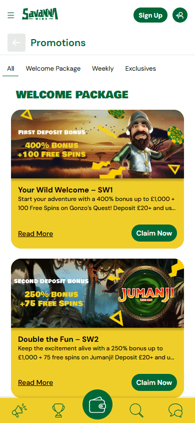 Savanna Wins Casino