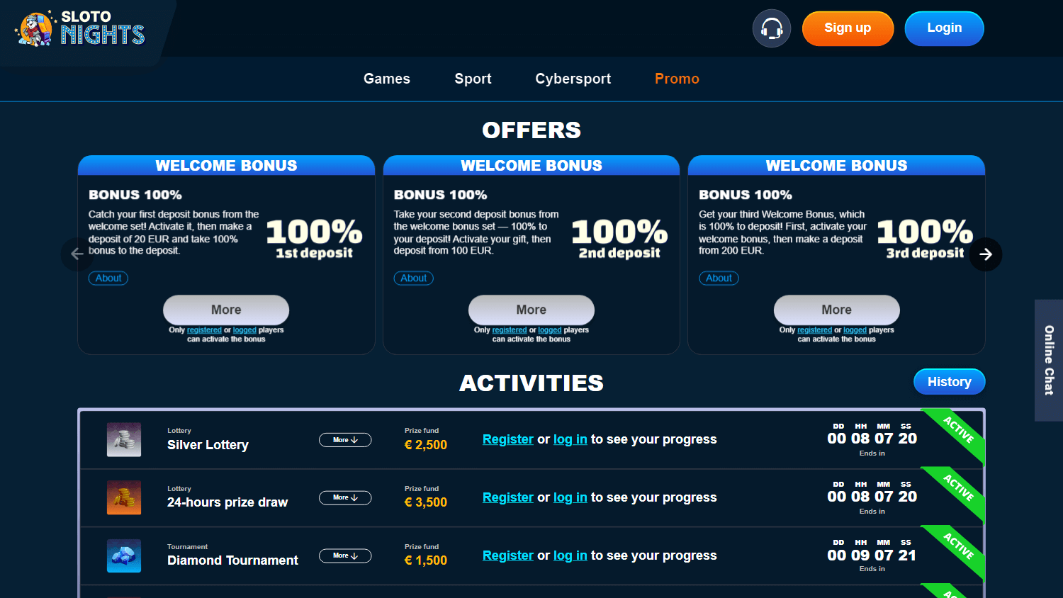 Sloto Nights Casino