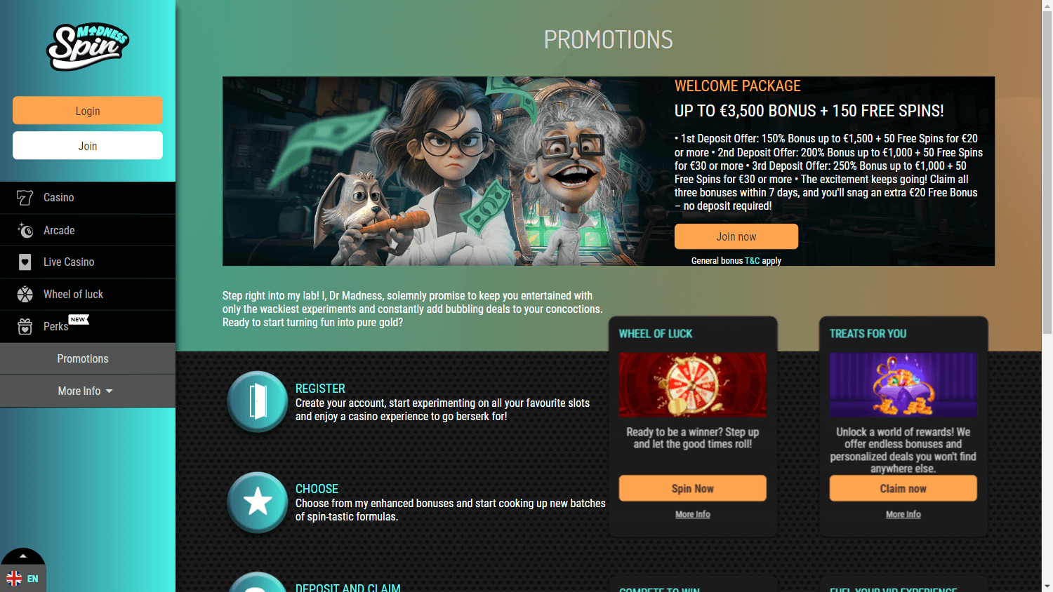 Spin Madness Casino