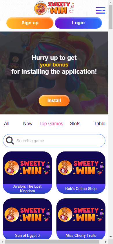 Sweety Win Casino