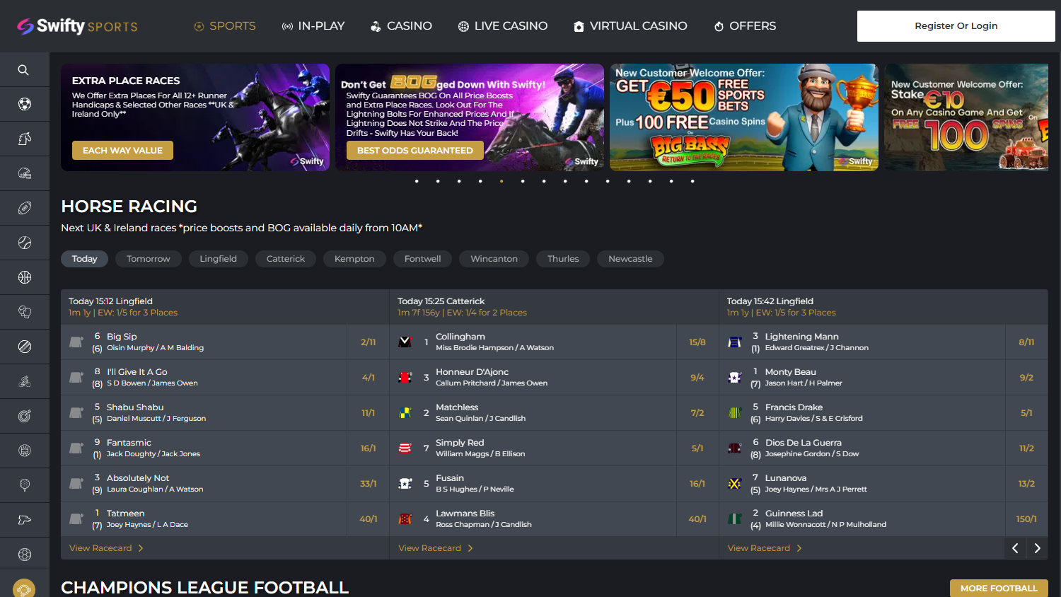 Swifty Sports Casino