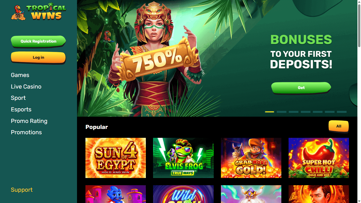 Tropical Wins Casino