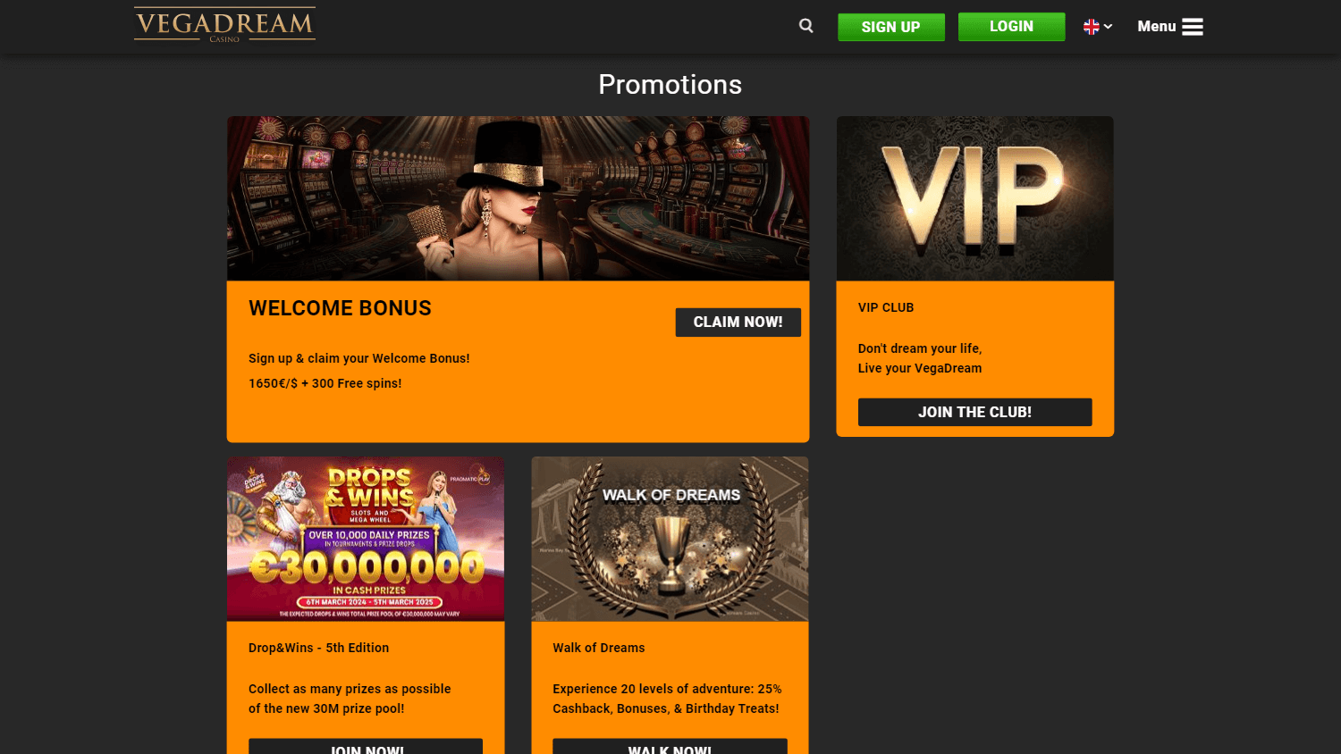 Vegadream Casino