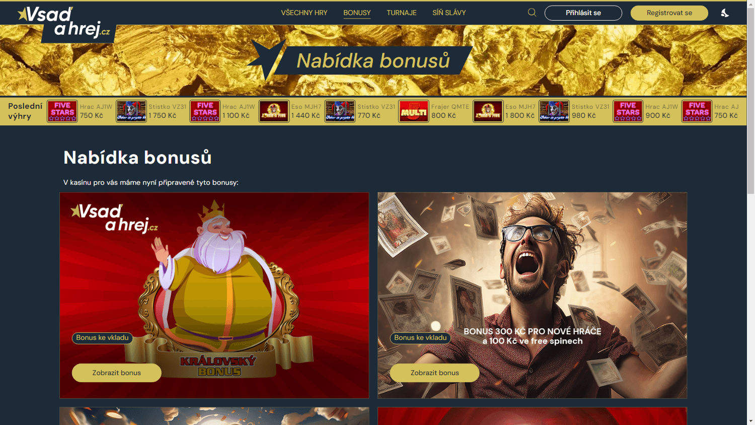 Vsaď A Hrej Casino