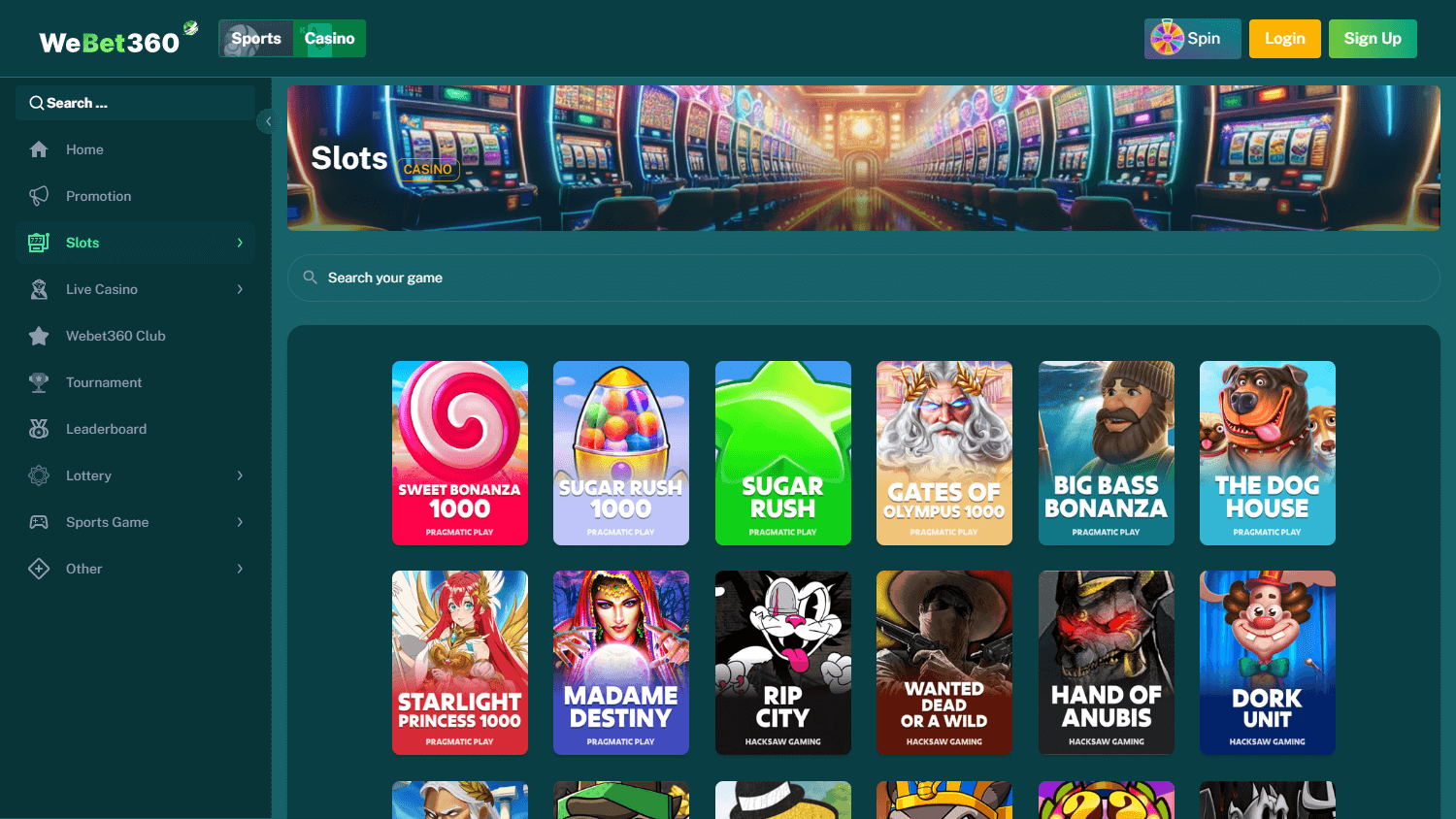 WeBet360 Casino