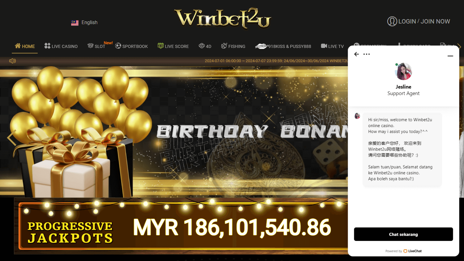 WINBET2U Casino